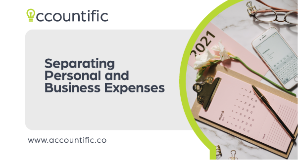 Separating personal and business expenses